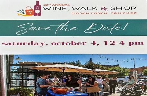Wine Walk & Shop package downtown Truckee October 4, 2025